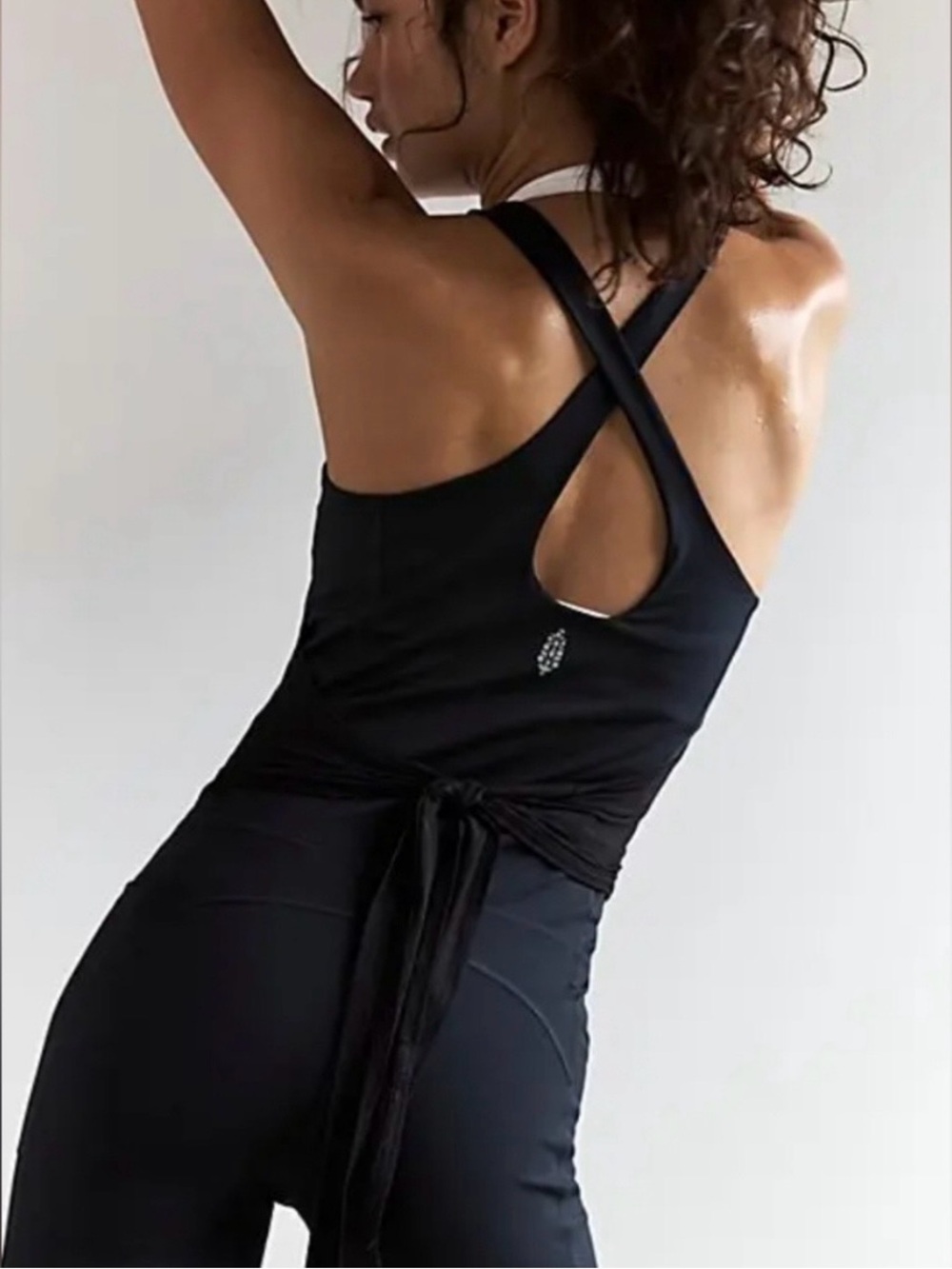 FP Movement by Free People Black  Front Runner Runsie NWOT